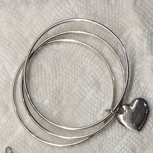 Tiffany & Co Triple Heart Bangle - Sterling Silver